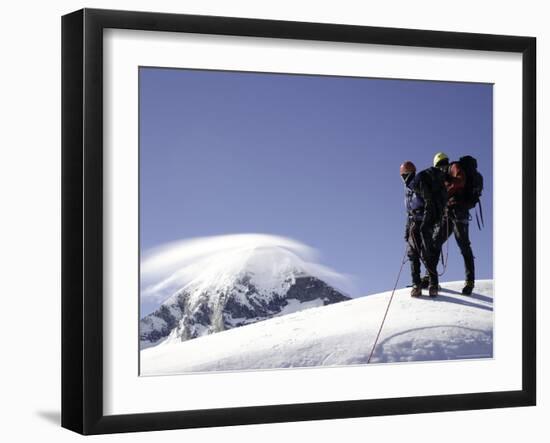 Mountaineering in New Zealand-David D'angelo-Framed Photographic Print