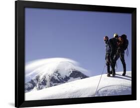 Mountaineering in New Zealand-David D'angelo-Framed Photographic Print