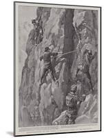 Mountaineering in the Tyrol, a Hazardous Climb on the Dolomites-William T. Maud-Mounted Giclee Print