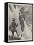 Mountaineering in the Tyrol, Turning a Corner-Richard Caton Woodville II-Framed Stretched Canvas