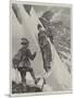 Mountaineering in the Tyrol, Turning a Corner-Richard Caton Woodville II-Mounted Giclee Print