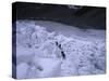 Mountaineering on Khumbu Ice Fall-Michael Brown-Stretched Canvas