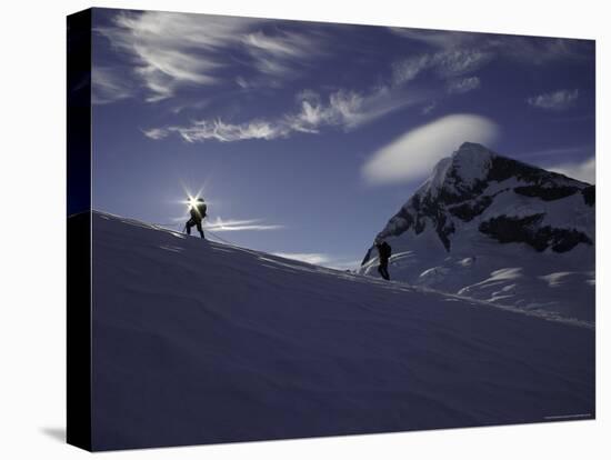 Mountaineering on Mt. Aspiring, New Zealand-David D'angelo-Stretched Canvas