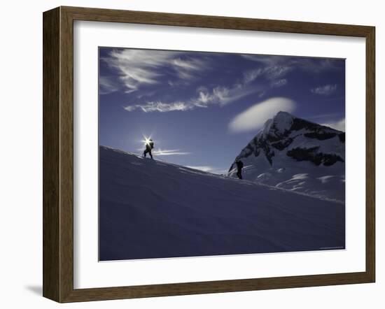 Mountaineering on Mt. Aspiring, New Zealand-David D'angelo-Framed Photographic Print