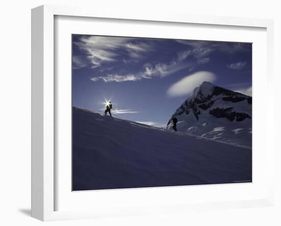 Mountaineering on Mt. Aspiring, New Zealand-David D'angelo-Framed Photographic Print