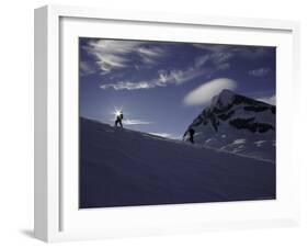 Mountaineering on Mt. Aspiring, New Zealand-David D'angelo-Framed Photographic Print