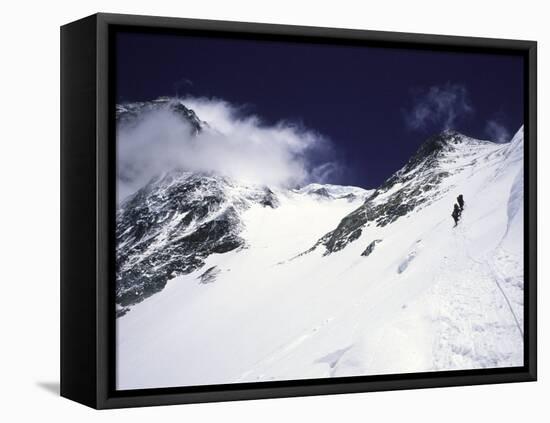 Mountaineering on Mt. Everest Southside-Michael Brown-Framed Stretched Canvas