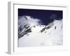 Mountaineering on Mt. Everest Southside-Michael Brown-Framed Premium Photographic Print