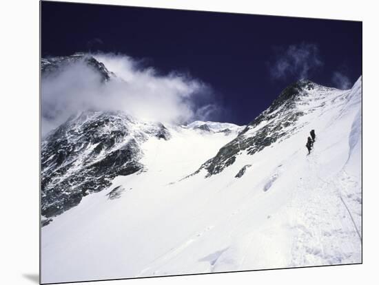 Mountaineering on Mt. Everest Southside-Michael Brown-Mounted Premium Photographic Print