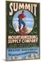 Mountaineering Supplies - Vintage Sign-Lantern Press-Mounted Art Print