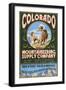 Mountaineering Supply - Rocky Mountain National Park-Lantern Press-Framed Art Print