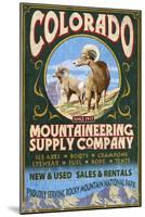 Mountaineering Supply - Rocky Mountain National Park-Lantern Press-Mounted Art Print