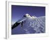 Mountaineering Through Untouched Snow, New Zealand-Michael Brown-Framed Photographic Print