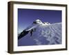 Mountaineering Through Untouched Snow, New Zealand-Michael Brown-Framed Photographic Print