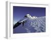 Mountaineering Through Untouched Snow, New Zealand-Michael Brown-Framed Photographic Print