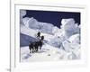 Mountaineering up Khumbu Ice Fall-Michael Brown-Framed Photographic Print