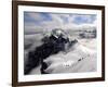 Mountaineers and Climbers, Mont Blanc Range, French Alps, France, Europe-Richardson Peter-Framed Photographic Print