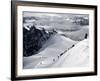 Mountaineers and Climbers, Mont Blanc Range, French Alps, France, Europe-Richardson Peter-Framed Photographic Print