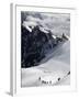 Mountaineers and Climbers, Mont Blanc Range, French Alps, France, Europe-Richardson Peter-Framed Photographic Print