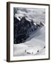 Mountaineers and Climbers, Mont Blanc Range, French Alps, France, Europe-Richardson Peter-Framed Photographic Print