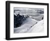 Mountaineers and Climbers, Mont Blanc Range, French Alps, France, Europe-Richardson Peter-Framed Photographic Print
