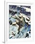 Mountaineers Falling to Their Death-null-Framed Giclee Print