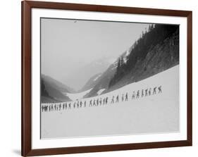 Mountaineers in the North Cascades, ca. 1909-Ashael Curtis-Framed Giclee Print