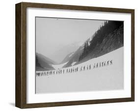 Mountaineers in the North Cascades, ca. 1909-Ashael Curtis-Framed Giclee Print