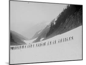 Mountaineers in the North Cascades, ca. 1909-Ashael Curtis-Mounted Giclee Print
