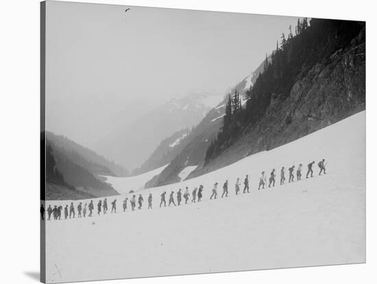 Mountaineers in the North Cascades, ca. 1909-Ashael Curtis-Stretched Canvas