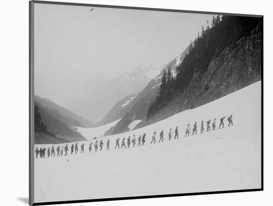 Mountaineers in the North Cascades, ca. 1909-Ashael Curtis-Mounted Giclee Print