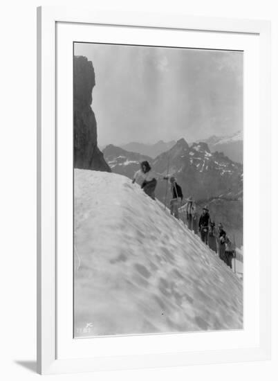 Mountaineers in the North Cascades, ca. 1909-Ashael Curtis-Framed Giclee Print