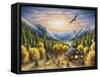 Mountainous Dreams-Chuck Black-Framed Stretched Canvas