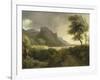 Mountainous Landscape Bathed in the Sea; the Rainbow-Pierre Henri de Valenciennes-Framed Giclee Print