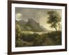 Mountainous Landscape Bathed in the Sea; the Rainbow-Pierre Henri de Valenciennes-Framed Giclee Print