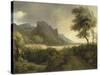 Mountainous Landscape Bathed in the Sea; the Rainbow-Pierre Henri de Valenciennes-Stretched Canvas