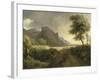 Mountainous Landscape Bathed in the Sea; the Rainbow-Pierre Henri de Valenciennes-Framed Giclee Print