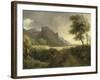 Mountainous Landscape Bathed in the Sea; the Rainbow-Pierre Henri de Valenciennes-Framed Giclee Print