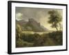 Mountainous Landscape Bathed in the Sea; the Rainbow-Pierre Henri de Valenciennes-Framed Giclee Print