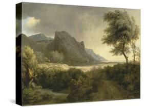 Mountainous Landscape Bathed in the Sea; the Rainbow-Pierre Henri de Valenciennes-Stretched Canvas