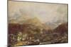 'Mountainous Landscape', c19th century-Peter De Wint-Mounted Giclee Print