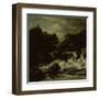 Mountainous Landscape with Waterfall-Jacob Isaacksz Van Ruisdael-Framed Art Print