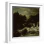 Mountainous Landscape with Waterfall-Jacob Isaacksz Van Ruisdael-Framed Art Print