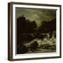 Mountainous Landscape with Waterfall-Jacob Isaacksz Van Ruisdael-Framed Art Print