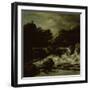 Mountainous Landscape with Waterfall-Jacob Isaacksz Van Ruisdael-Framed Art Print