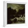 Mountainous Landscape with Waterfall-Jacob Isaacksz Van Ruisdael-Framed Art Print