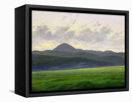 Mountainous Landscape-Caspar David Friedrich-Framed Stretched Canvas