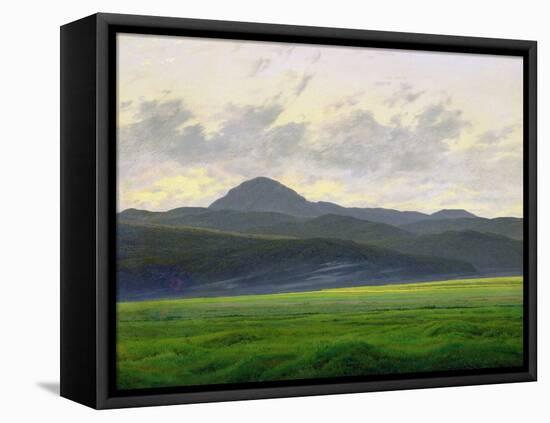 Mountainous Landscape-Caspar David Friedrich-Framed Stretched Canvas