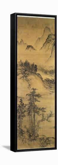 Mountainous Landscape-Sheng Tzu-Chao-Framed Stretched Canvas