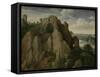 Mountainous Landscape-Lucas van Valckenborch-Framed Stretched Canvas